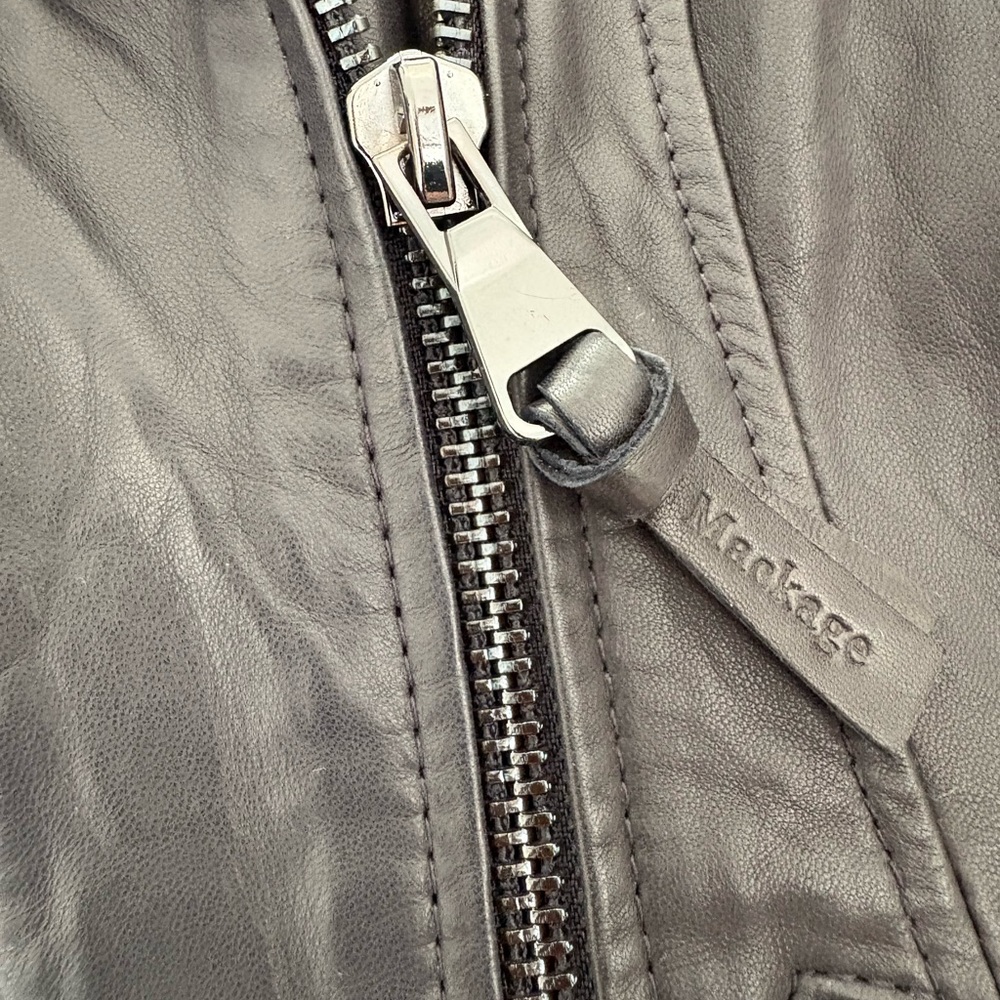 Mackage Lamb Leather Motorcycle Jacket - Picture 7 of 15